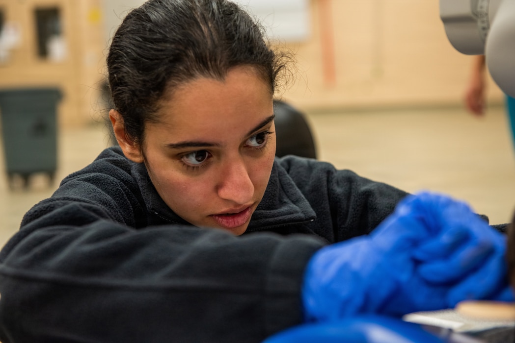 Airman sets up dental x-ray