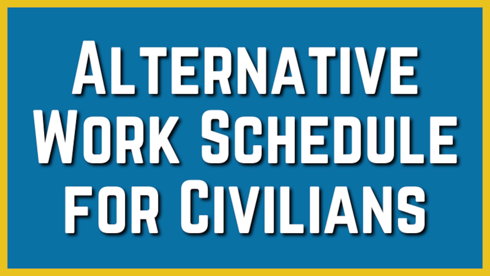 Coast Guard Title Card for Alternative Work Schedule