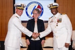 U.S. Coast Guard Capt. Matthew Kempe assumes command of Coast Guard Base Charleston from Capt. Eric Jones, during a change of command ceremony at Founders Hall in West Ashley, South Carolina, June 4, 2026.