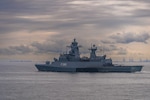 German Navy Braunschweig-class corvette FGS Erfurt (F262) departs the port of Gdynia, Poland, to participate in exercise Baltic Operations (BALTOPS) 2026 June 4, 2026.