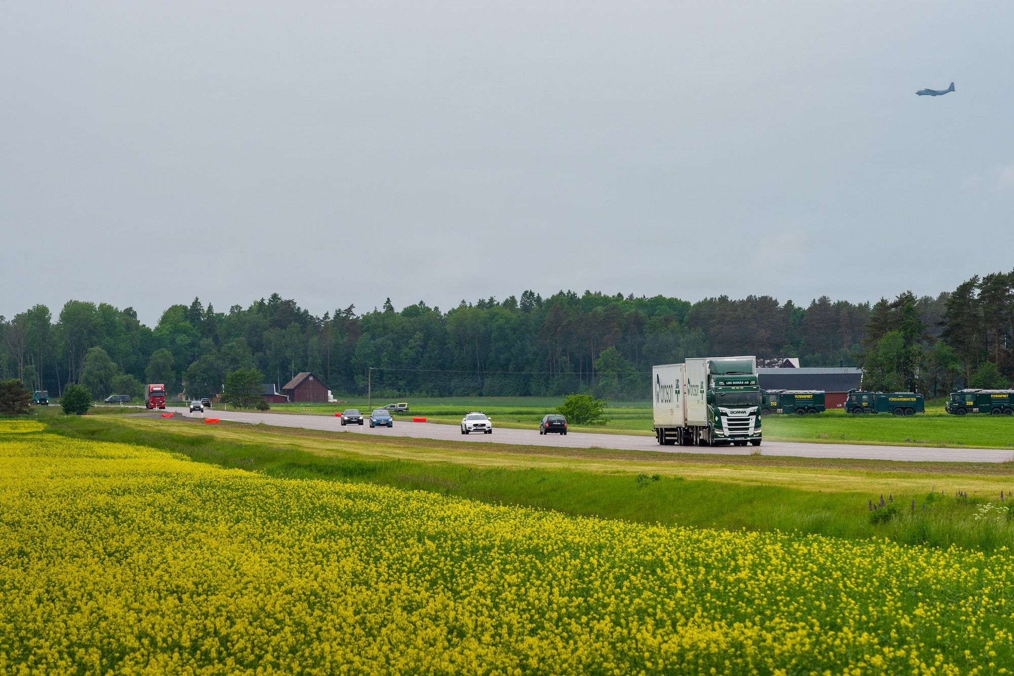 A photo of a highway
