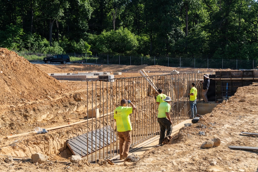 A new Range Maintenance building is currently in construction at Fort Indiantown Gap, Pennsylvania, June 5, 2026. The new building, now located on the very west end of Range Road, is set to be completed in February of 2027. The new structure will be an upgrade for the range maintenance team, offering an improvement in safety and aiding in adopting a more forward-leaning approach on emerging technology. (U.S. Army National Guard photo by Sgt. Kayden Bedwell)