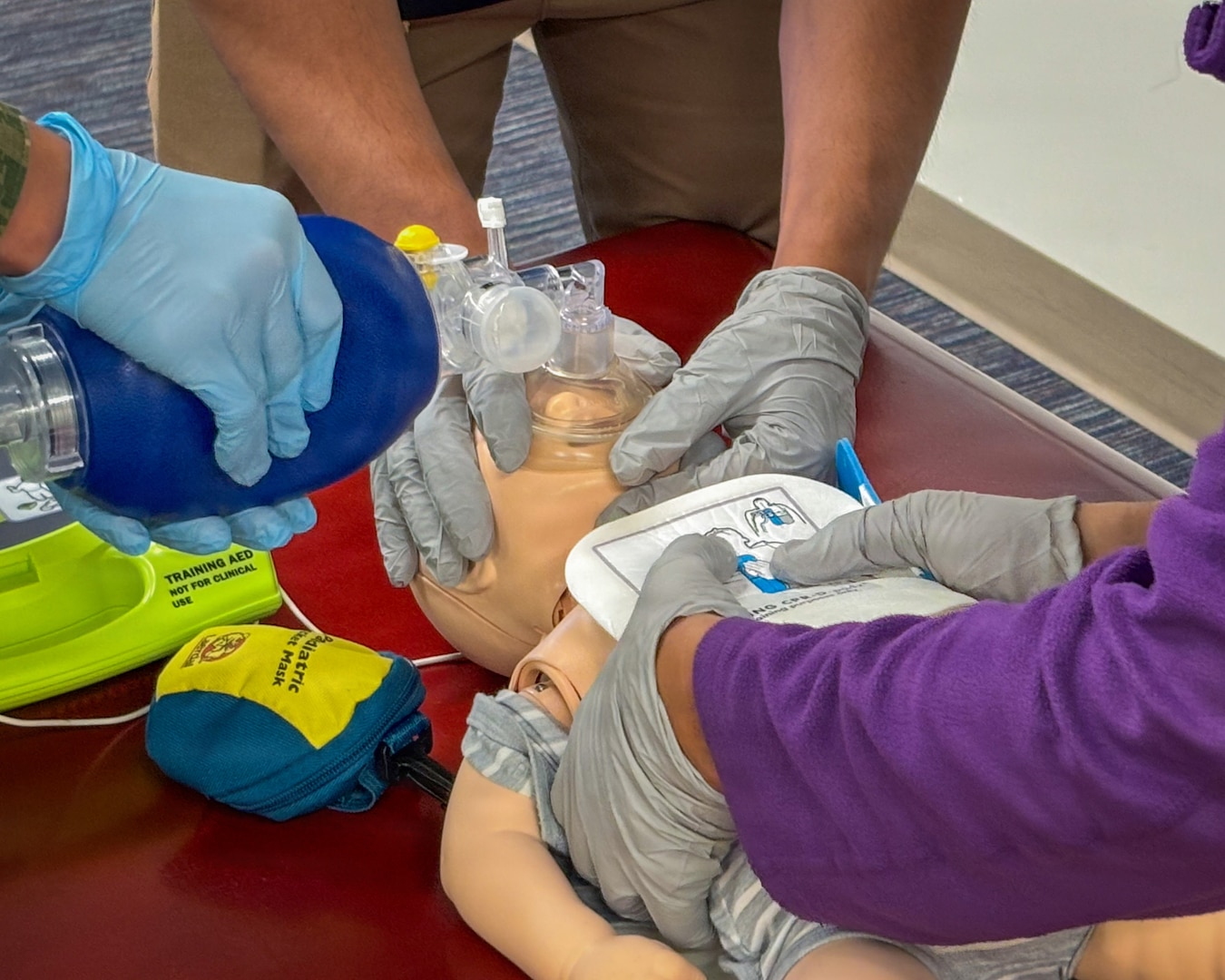 The Alexander T. Augusta Military Medical Center (ATAMMC) proudly recognizes National CPR and AED Awareness Week from June 1–7 by showcasing staff training their lifesaving skills on adult and pediatric mannequins.