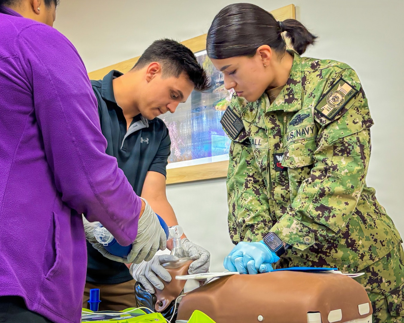 The Alexander T. Augusta Military Medical Center (ATAMMC) proudly recognizes National CPR and AED Awareness Week from June 1–7 by showcasing staff training their lifesaving skills on adult and pediatric mannequins.