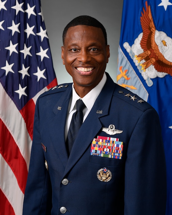 Lt. Gen. Brandon Parker official portrait.