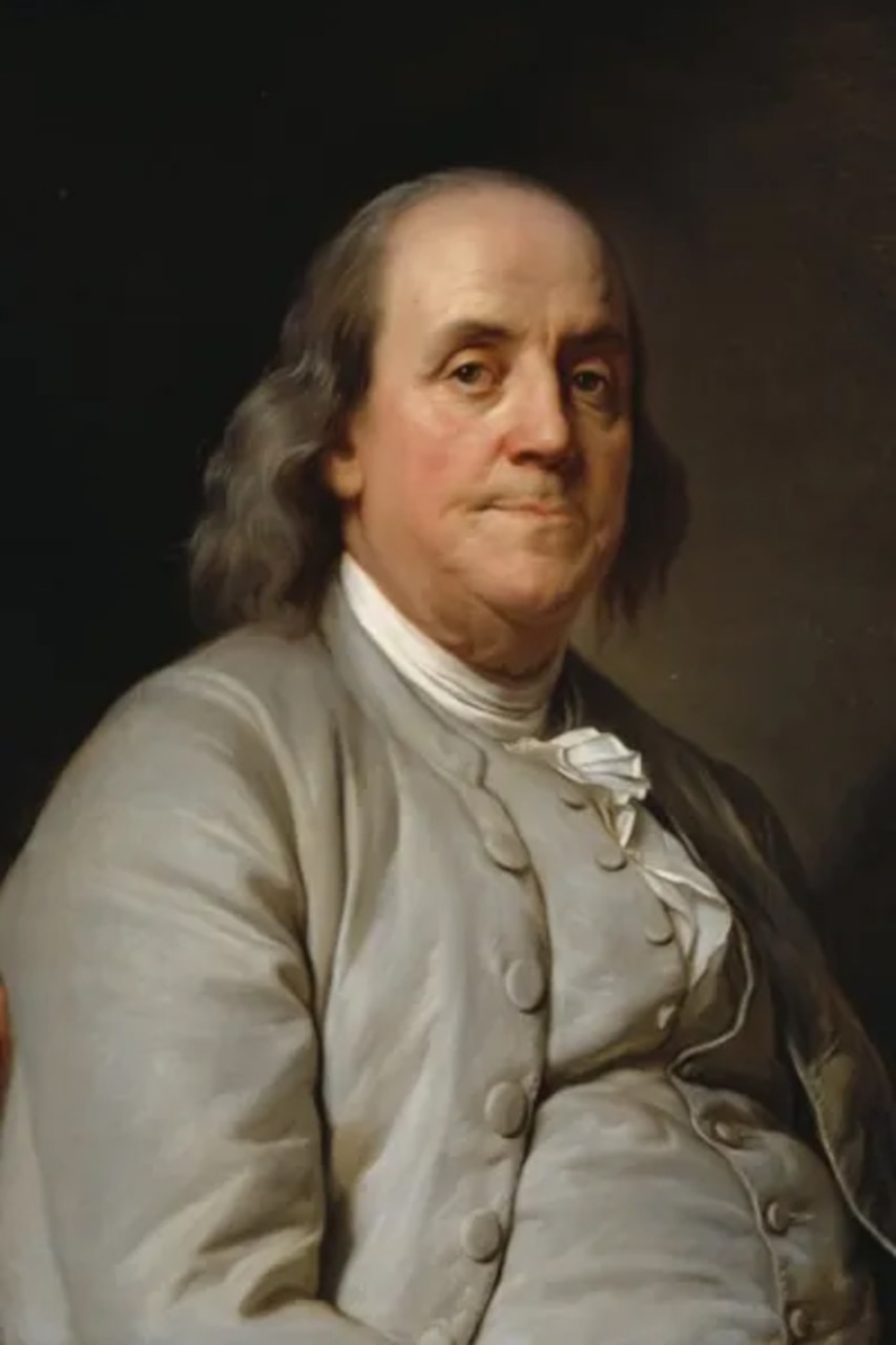 A painting depicting a man in colonial attire.