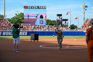 commander throws first pitch