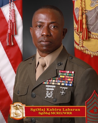 Portrait of Sergeant Major Kabiru M Labaran