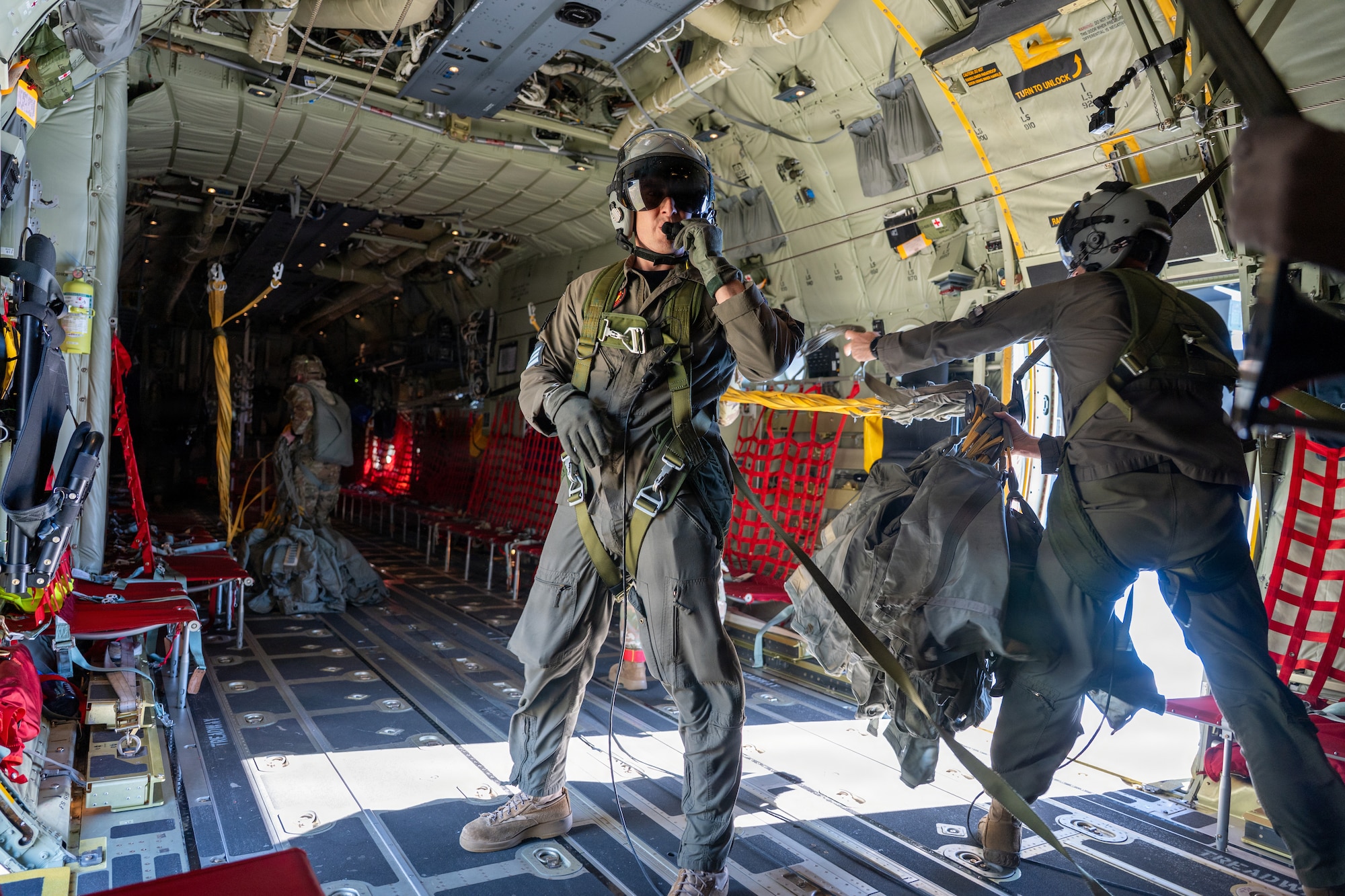 Service members from the 11th Airborne Division and Royal New Zealand Air Force conduct JFE airborne ops during RF-A 26-2. The exercise brough together allied and partner forces in a realistic combat training scenario designed to strengthen interoperability, enhance readiness and improve the ability of participating nations to operate as an integrated force.