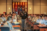 U.S. Army Gen. Xavier T. Brunson, United Nations Command, Combined Forces Command, and United States Forces Korea commander, delivers a keynote speech during the 2026 Northeast Asia International and Operational Law Conference May 19, 2026 at the New Sanno Hotel in Tokyo, Japan.