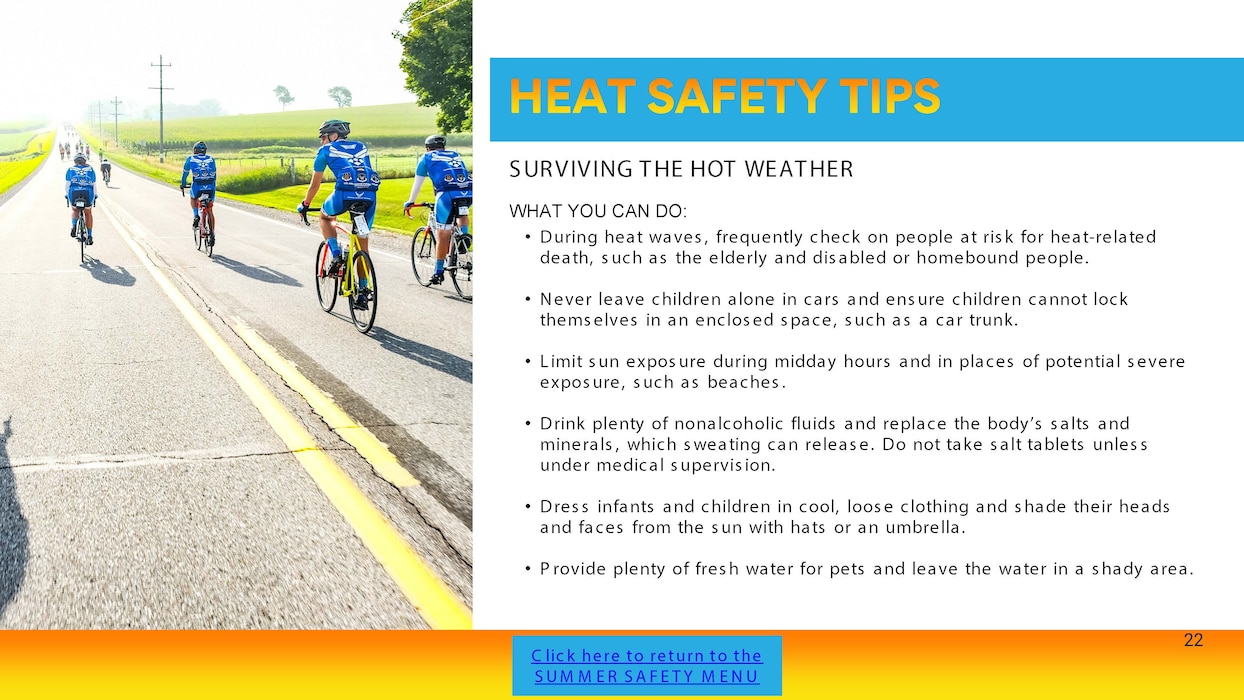 Graphic on heat safety