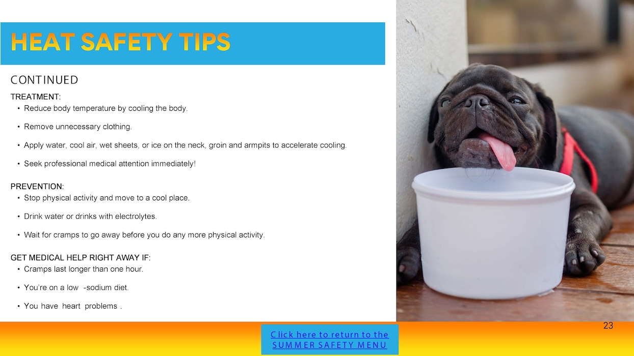 Graphic on heat safety