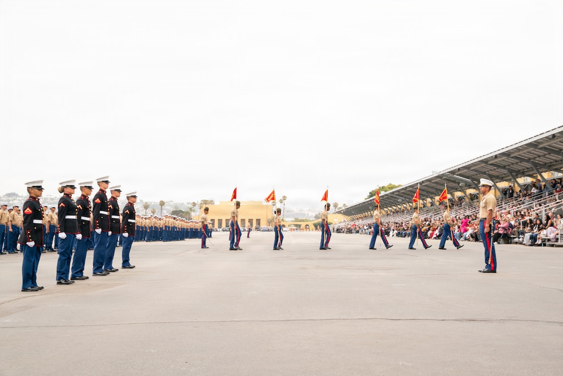 Morning Colors and Charlie Company Graduation