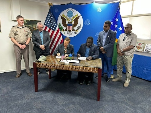 The Defense POW/MIA Accounting Agency and the Government of Solomon Islands signed Memorandum of Understanding on June 3 that formalizes the recovery and repatriation of remains of U.S. personnel.

The MOU will facilitate continued collaboration between the two governments to advance DPAA’s critical mission of identifying U.S. personnel missing from World War II in Solomon Islands.

“The long-standing partnership we have with the Solomon Islands government and people is a testament to the values and commitment placed on this humanitarian mission,” said DPAA Director Kelly McKeague.