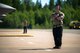 U.S. Air Force Staff Sgt. Christian Cornwell, 48th Equipment Maintenance Squadron wheel and tire technician, prepares to marshal an F-35A Lightning II aircraft during Ramstein Flag 26 at Pirkkala Air Base, Finland, June 8, 2026. Multi-capable Airmen from support and maintenance squadrons are vital to forward-deployed operations, seamlessly turning jets to keep NATO airpower in the sky. (U.S. Air Force photo by Tech. Sgt. Christine Groening)