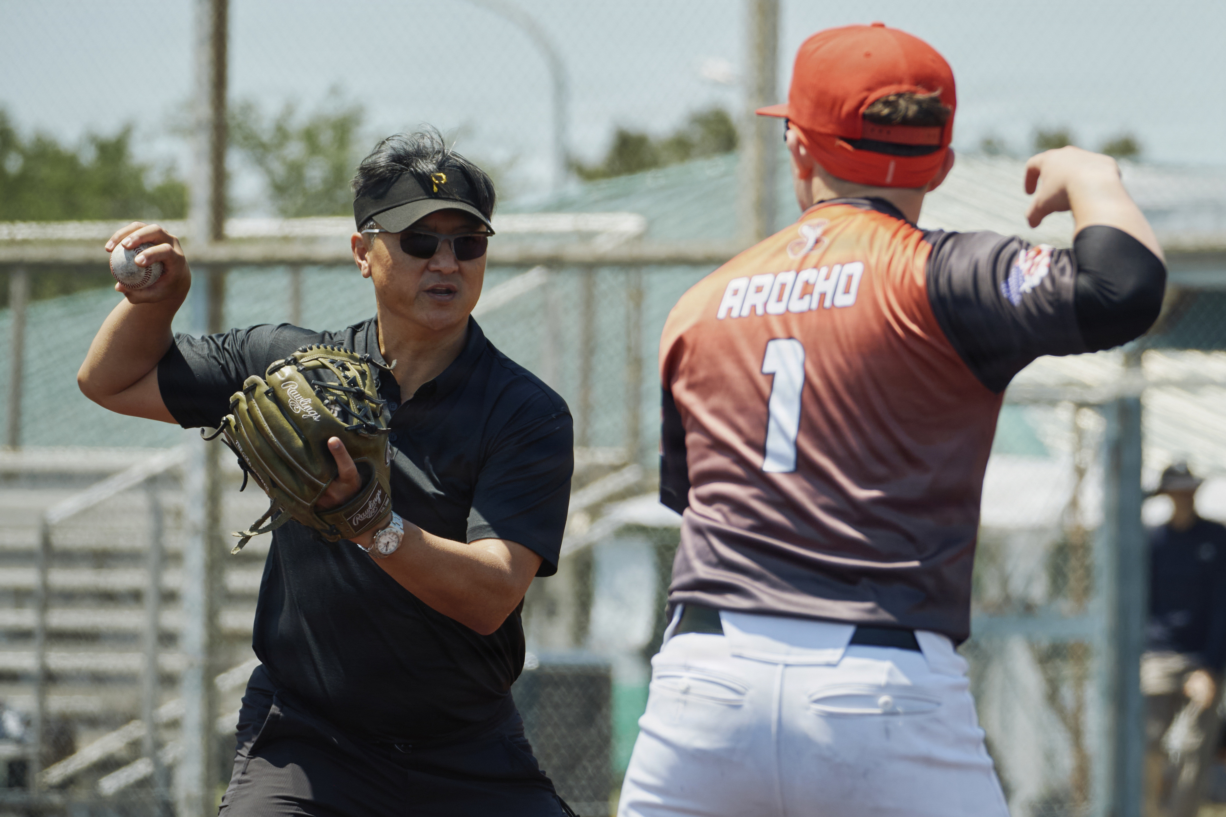 High school baseball players from Department of War Education Activity schools, including Yokosuka's Nile C. Kinnick High School, and international schools participating in Far East Baseball attended the 2026 Pro Scouts Combine and All-Star Game May 17, 2026 at Berkey Field onboard Fleet Activities Yokosuka, Japan. Former Major League Baseball (MLB) and Nippon Professional Baseball (NPB) pitcher Keiichi Yabu coached the students' pitching mechanics, MLB scouts operating in Japan ran combine drills and data analysts recorded the athletes' advanced metrics including spin rate and exit velocity.