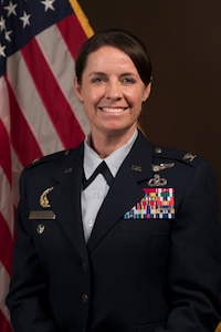 Official photo of Col Meghan Swarc, USAF