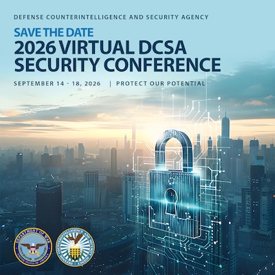 2026 Virtual DCSA Security Conference graphic