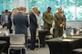 U.S. Marine Corps senior leaders with Marine Corps Installations East–Marine Corps Base Camp Lejeune and community members bow their heads for an invocation during the 2026 State of the Community Luncheon at the Onslow County Government Center, in Jacksonville, North Carolina, June 4, 2026. This event highlighted the importance of collaboration between military, local government, businesses and community organizations. (U.S. Marine Corps Photo by Cpl. Jessica J. Mazzamuto)