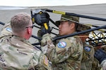 Members of the Colorado Army National Guard’s Chemical, Biological, Radiological and Nuclear Enhanced Response Force Package decontamination team set up their DECON tents during the Vigorous Warrior and Clean Care 2024 medical exercises, May 3, 2024 at the Bakonykúti Training Area, Hungary. The CERFP, a domestic operations capability in the U.S., deployed to showcase the capability of doing mass decontamination in a battlefield setting while integrating emergent medical treatment. (U.S. Air National Guard photo by Airman 1st Class Eliana Raspet)