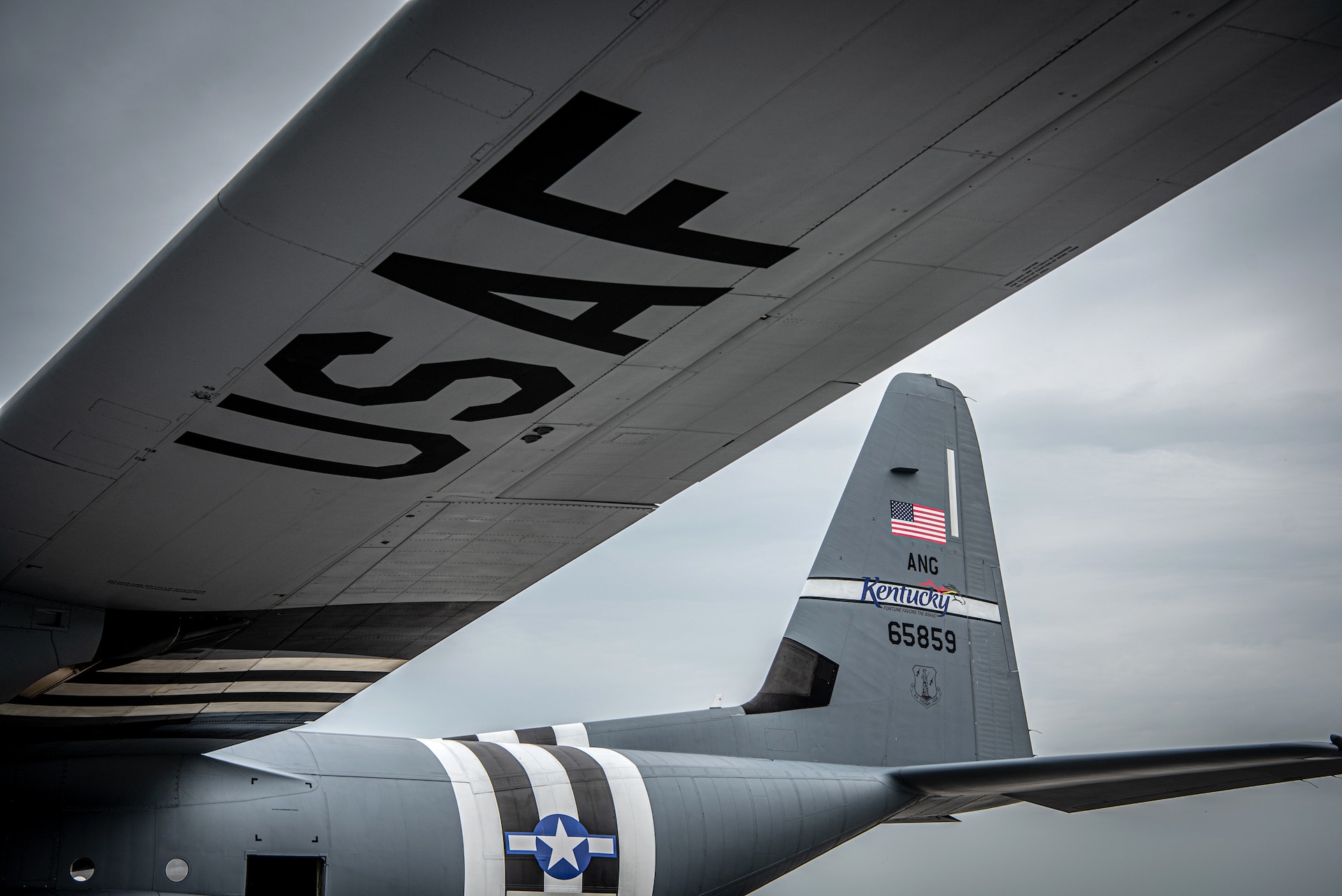 A U.S. Air Force C-130J Super Hercules aircraft assigned to the 123rd Airlift Wing, Kentucky Air National Guard, prepares to depart Karup Air Base, Denmark, June 2, 2026. The 123rd AW is providing tactical airlift support to NATO Allies throughout the month of June in support of Ramstein Flag 2026, an Allied Air Command large-scale, air-focused, multi-location and joint operating area exercise with 18 participating nations and more than 200 aircraft. (U.S. Air National Guard photo by Master Sgt. Joshua Horton)