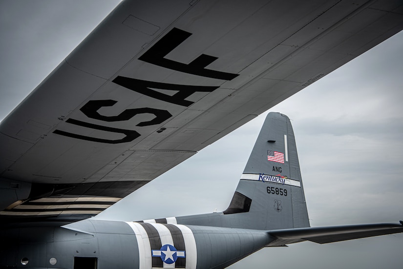 A U.S. Air Force C-130J Super Hercules aircraft assigned to the 123rd Airlift Wing, Kentucky Air National Guard, prepares to depart Karup Air Base, Denmark, June 2, 2026. The 123rd AW is providing tactical airlift support to NATO Allies throughout the month of June in support of Ramstein Flag 2026, an Allied Air Command large-scale, air-focused, multi-location and joint operating area exercise with 18 participating nations and more than 200 aircraft. (U.S. Air National Guard photo by Master Sgt. Joshua Horton)