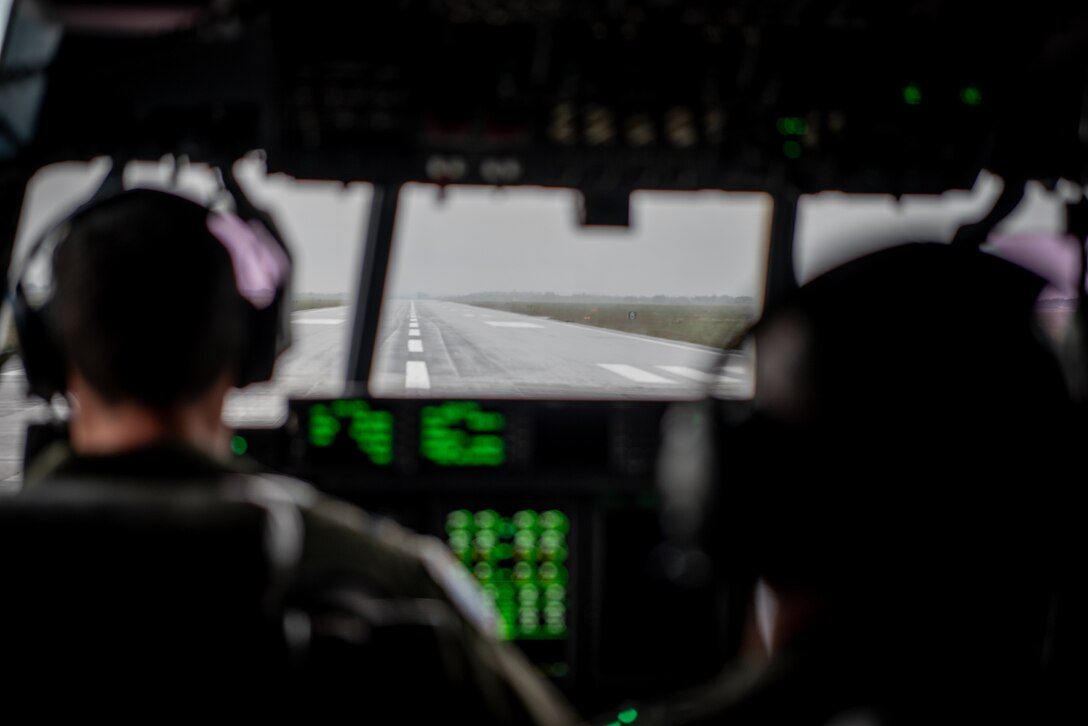 A U.S Air Force flight crew with the 123rd Airlift Wing, Kentucky Air National Guard, prepares to depart Karup Air Base, Denmark, June 3, 2026, aboard a C-130J Super Hercules aircraft. The 123rd AW is providing tactical airlift support to NATO Allies throughout the month of June in support of Ramstein Flag 2026, an Allied Air Command large-scale, air-focused, multi-location and joint operating area exercise with 18 participating nations and more than 200 aircraft. (U.S. Air National Guard photo by Master Sgt. Joshua Horton)