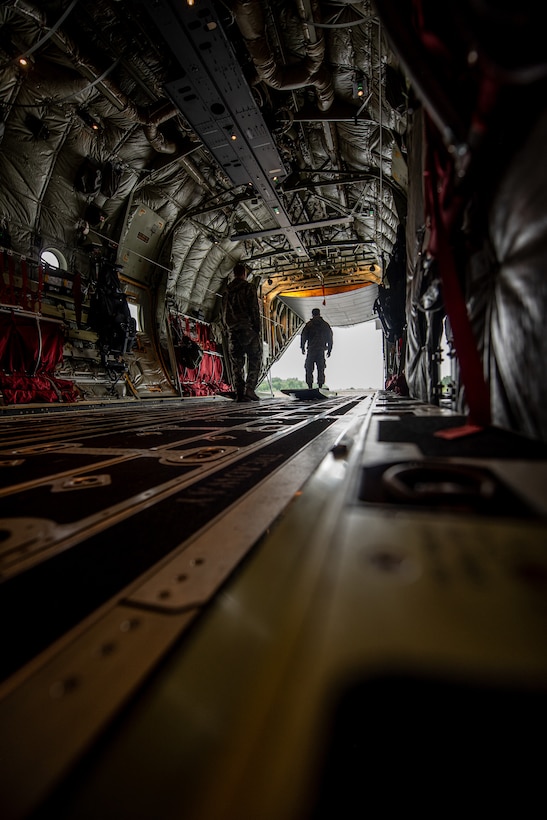 A crew chief assigned to the 123rd Airlift Wing, Kentucky Air National Guard, inspects a U.S. Air Force C-130J Super Hercules aircraft at Karup Air Base, Denmark, June 3, 2026. The 123rd AW is providing tactical airlift support to NATO Allies throughout the month of June in support of Ramstein Flag 2026, an Allied Air Command large-scale, air-focused, multi-location and joint operating area exercise with 18 participating nations and more than 200 aircraft. (U.S. Air National Guard photo by Master Sgt. Joshua Horton)