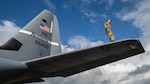 U.S. Air Force Staff Sgt. Tyler Pierce, a crew chief assigned to the 123rd Airlift Wing, Kentucky Air National Guard, inspects the fuselage of a C-130J Super Hercules aircraft at Karup Air Base, Denmark, June 4, 2026. The 123rd Airlift Wing is providing tactical airlift support to NATO Allies throughout June in support of Ramstein Flag 2026, an Allied Air Command large-scale, air-focused, multi-location and joint operating area exercise that kicked off June 8 with 18 participating nations and more than 200 aircraft. Photo by Lt. Col. Dale Greer.