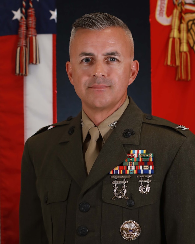 Colonel Jeremy M. Nelson enlisted in the Marine Corps in November of 1999. Upon completion of entry-level training at Marine Corps Recruit Depot San Diego, School of Infantry-West, and Marine Corps Security Force School, he was assigned to Marine Corps Security Force Company, Naval Air Station Patuxent River.