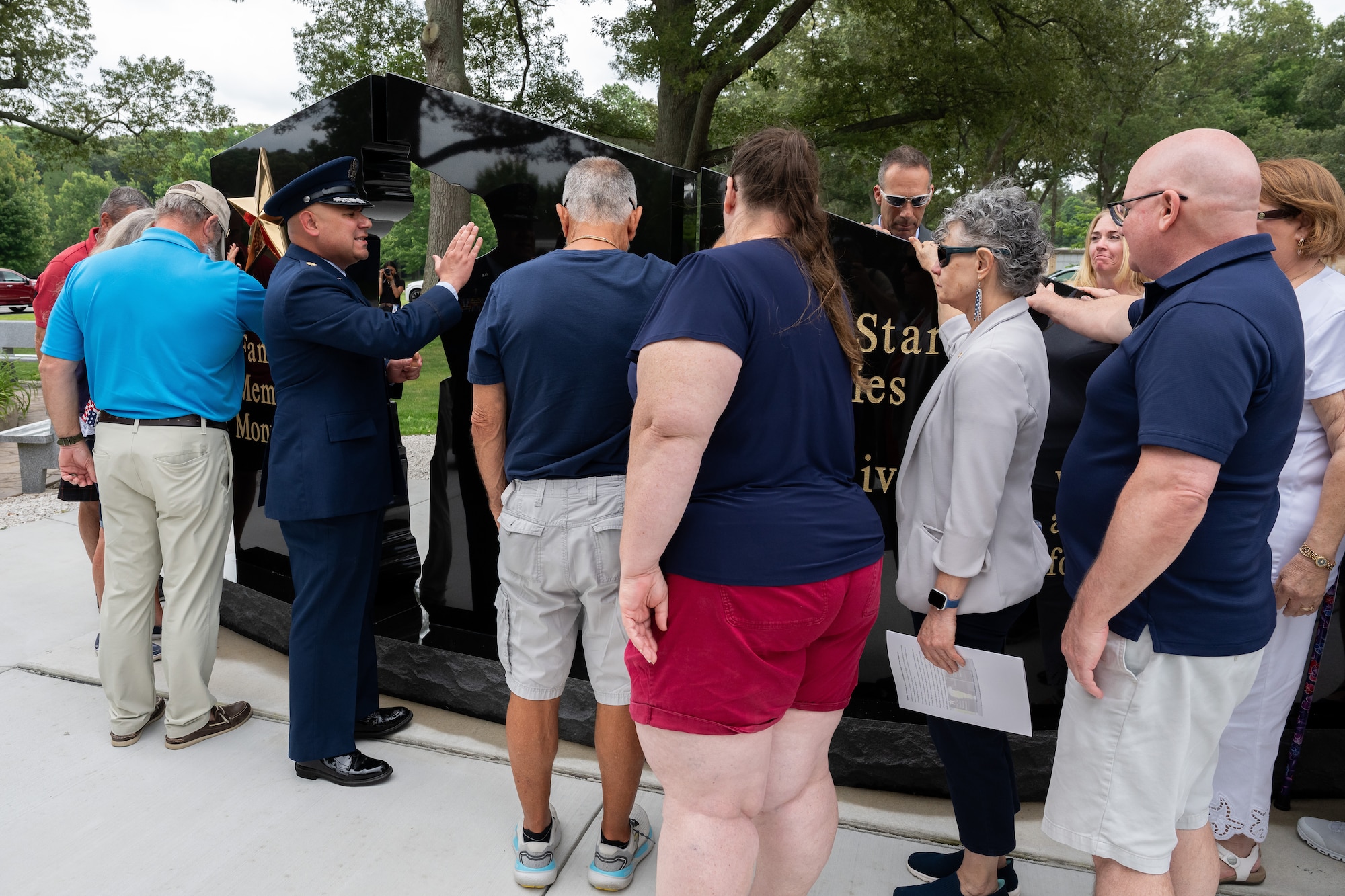 AFMAO leadership delivers remarks during Gold Star Families Monument Dedication Ceremony