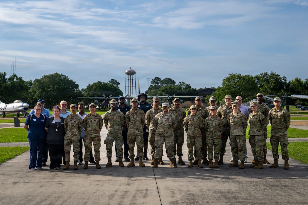 A group photo at the Moody air park.