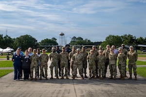 A group photo at the Moody air park.