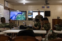 U.S. Marines with Air Naval Gunfire Liaison Company Detachment - North, Marine Rotational Force – Southeast Asia, I Marine Expeditionary Force, instruct Philippine marines during a bilateral fires and effects training for Archipelagic Coastal Defense Continuum 26.3 on Fort Bonifacio, Philippines, June 3, 2026.