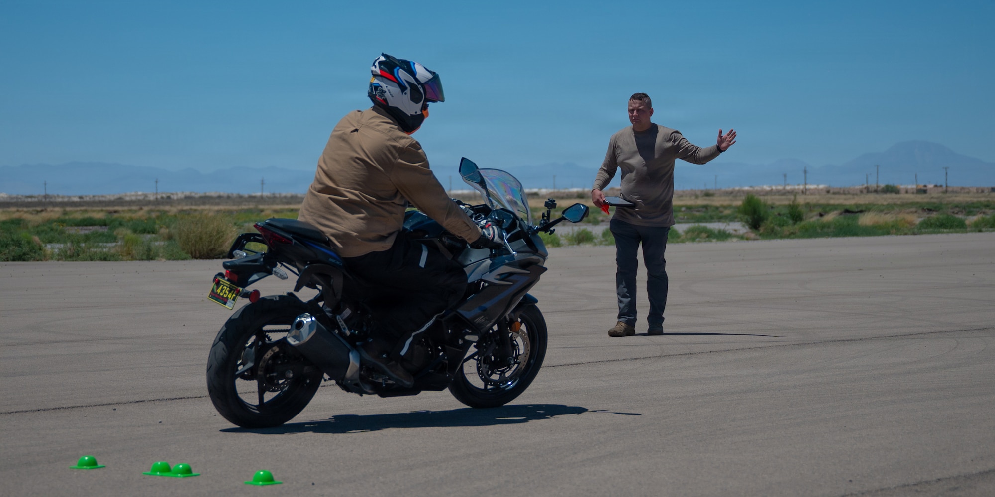 Man on Motorcycle