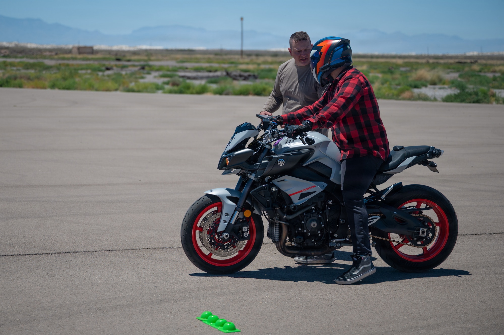 Man on Motorcycle