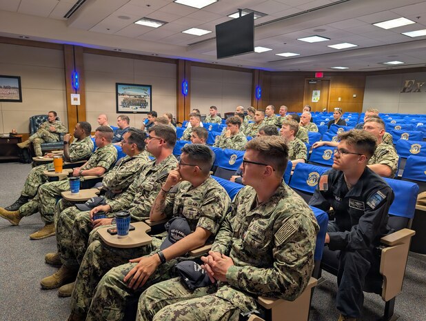 U.S. Navy Sailors participate in a knowledge transfer session with Defense Threat Reduction Agency Global Threat Reduction Directorate , at Travis Air Force Base in Fairfield, Calif., May 18-22, 2026.  

The knowledge transfer sessions were a part of Portfolio Acquisition Executive (PAE) Strategic Systems Programs (SSP) Reverse Strategic Weapons System (SWS) Week.  

PAE SSP’s Reverse SWS Weeks are educational training opportunities modeled after the regularly occurring SWS Weeks at submarine bases on the East and West Coasts. SWS Weeks bring ballistic missile submarine and guided missile submarine crews, Navy support commands, and industry partners together to share new updates to the weapons system, troubleshoot issues, and forecast upcoming needs for the submarine fleet. Reverse SWS Weeks go a step further by bringing crew members out to PAE SSP’s Program Management Offices and detachments – dispersed throughout the nation – providing an exclusive behind-the-scenes look at the weapons system they maintain and operate while on strategic patrol. (U.S. Navy Photo by MTSC Dwayne Chapman/Released)