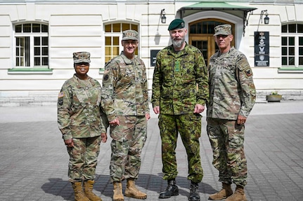 Air Force Gen. Steve Nordhaus, chief, National Guard Bureau, meets Lt. Gen. Andrus Merilo, Estonia’s chief of defense, Tallinn, Estonia, June 1, 2026.