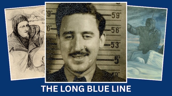 Enlistment photograph of Combat Artist Norman Millet Thomas. (U.S. Coast Guard)