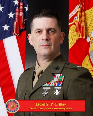 MARINE CORPS AIR STATION CHERRY POINT, N.C. -- Official portait of Lt. Col. Sean P. Crilley. (U.S. Marine Corps photo)