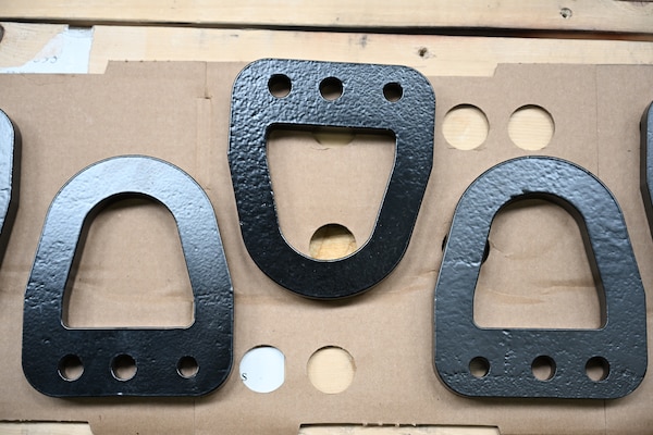 three D-ring tie downs