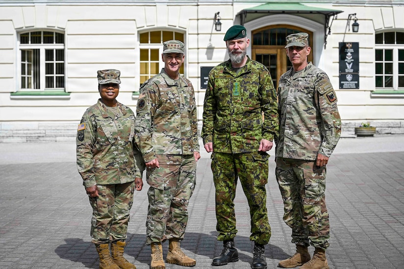 Air Force Gen. Steve Nordhaus, chief, National Guard Bureau, meets Lt. Gen. Andrus Merilo, Estonia’s chief of defense, Tallinn, Estonia, June 1, 2026.