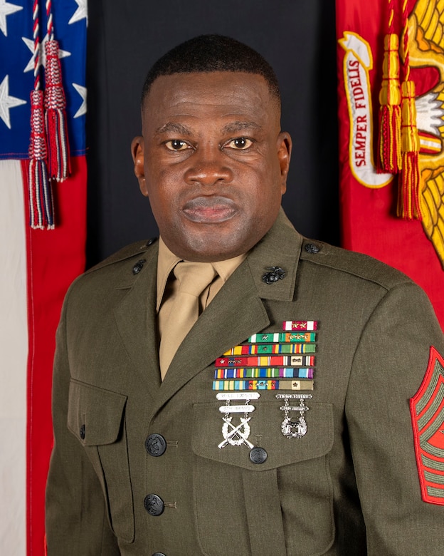 Official command board photo of Sgt. Maj. Ismael G. Bamba.