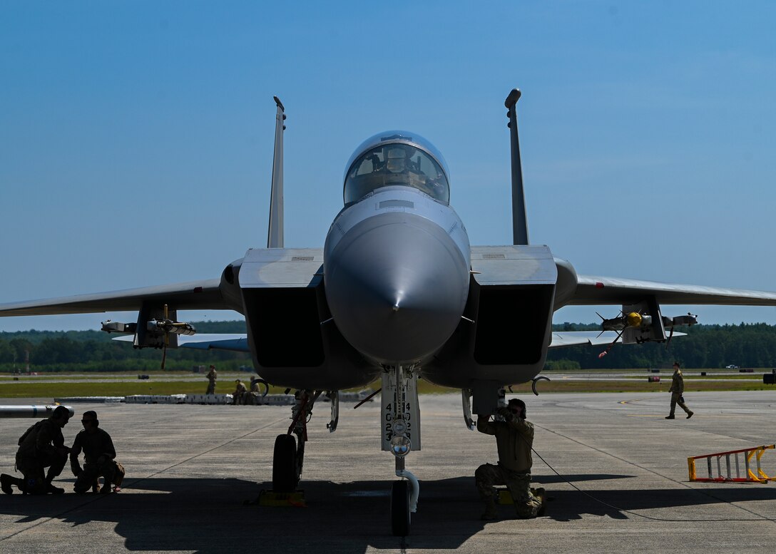 The F-15 Eagle was flown at the 104th Fighter Wing from 2007-2025