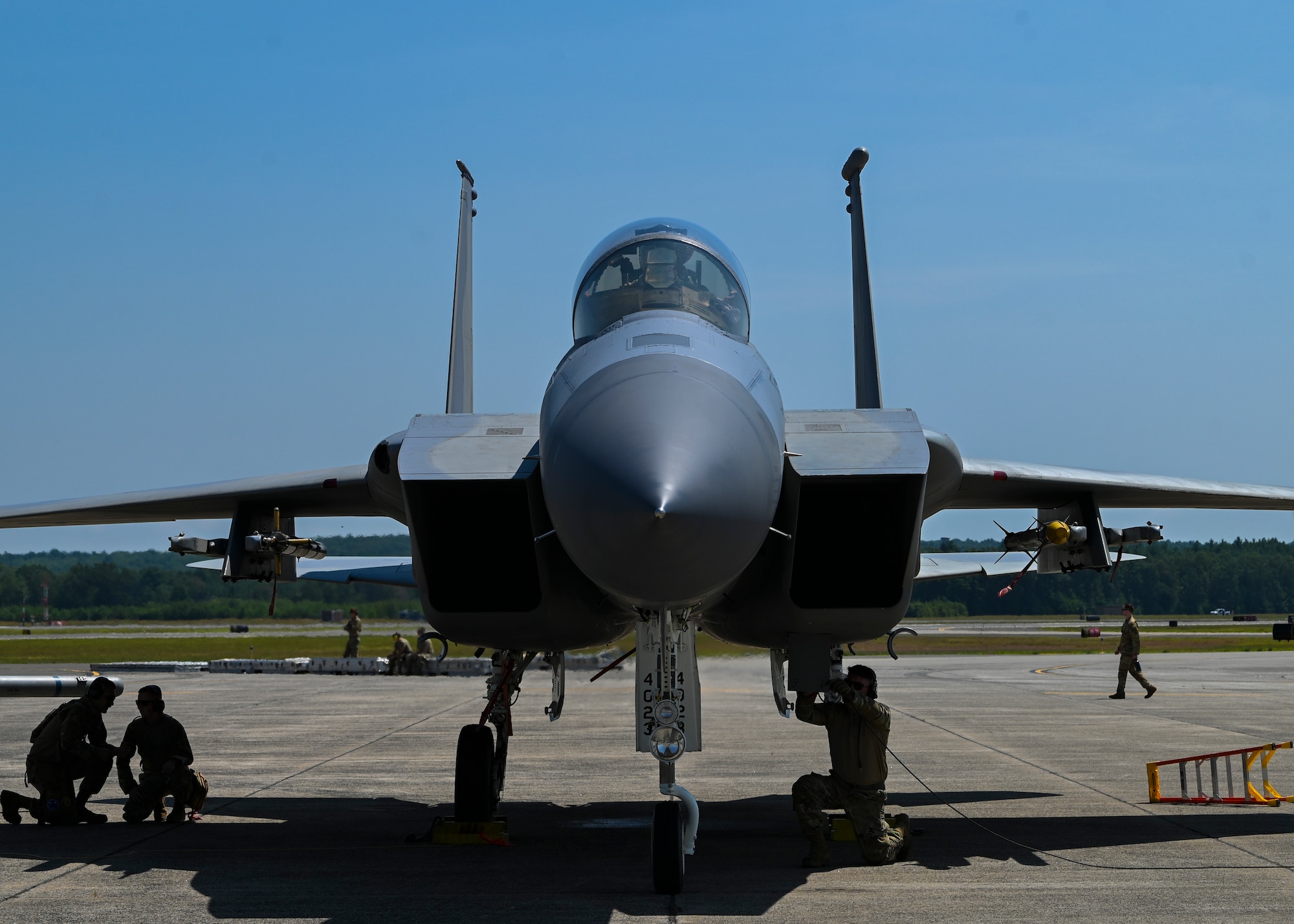 The F-15 Eagle was flown at the 104th Fighter Wing from 2007-2025