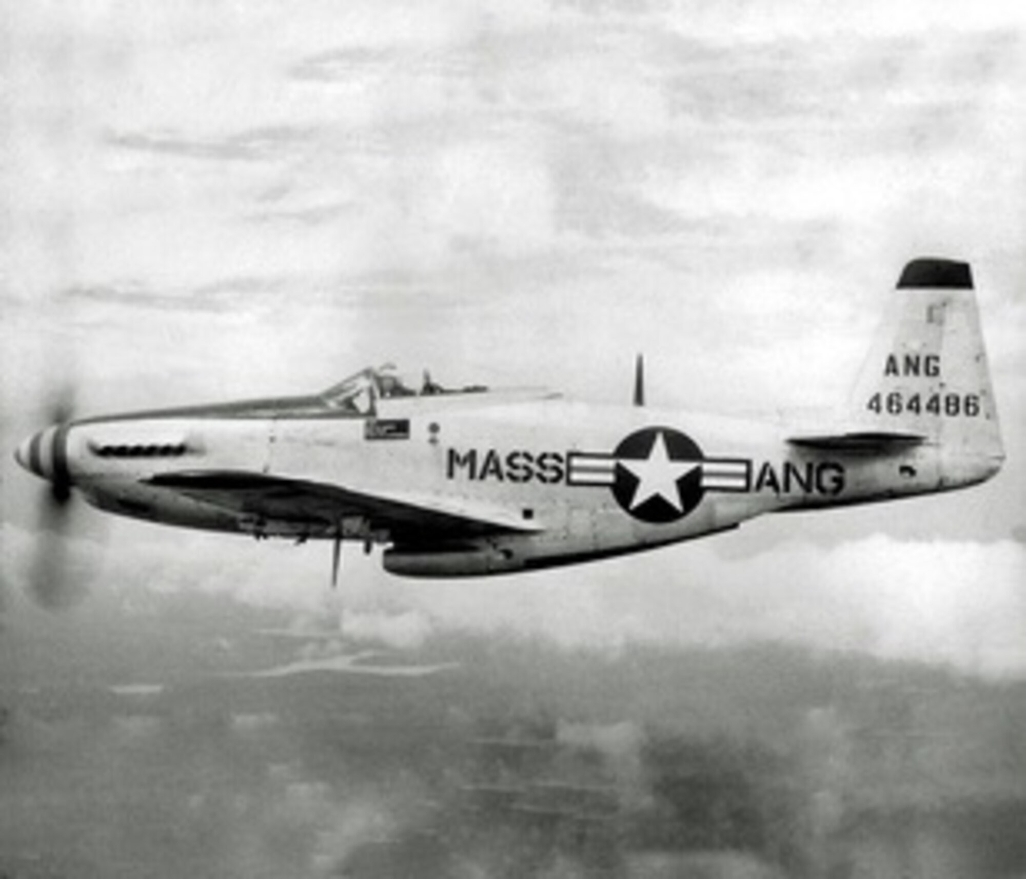 The P-51D Mustang was flown at the 104th Fighter Wing from 1951-1954