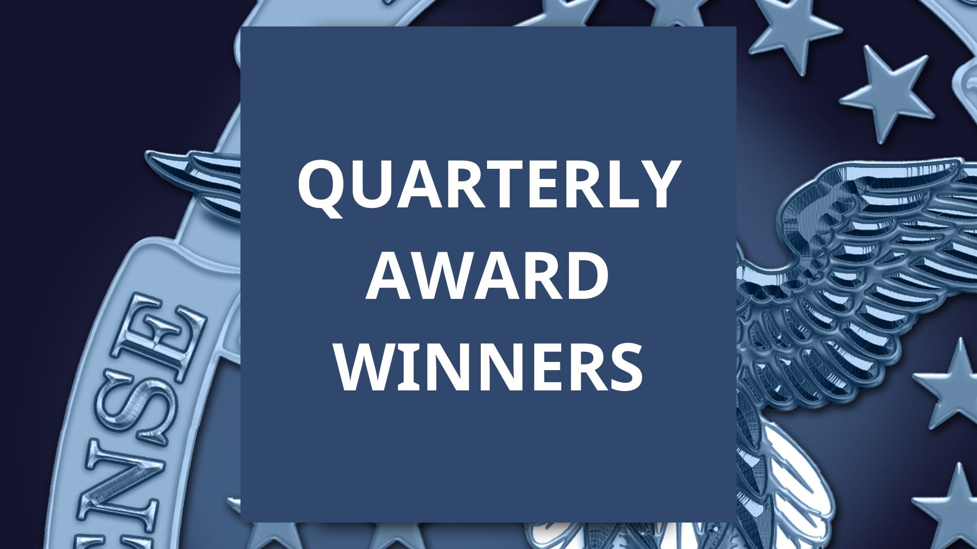 Graphic for DLA quarterly award winners