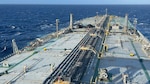 Deck view of a tanker with sanctioned oil seized in the Caribbean in 2025. Working alongside the Department of War (DoW) and Coast Guard tactical law enforcement teams, CGCYBER took command over the digital systems of this and other dark fleet vessels to ensure there were no cyber threats that could compromise their operational safety.