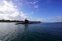 Virginia-class fast-attack submarine USS Colorado (SSN 788) returns from sea trials during a maintenance period at Joint Base Pearl Harbor-Hickam, June 6, 2026