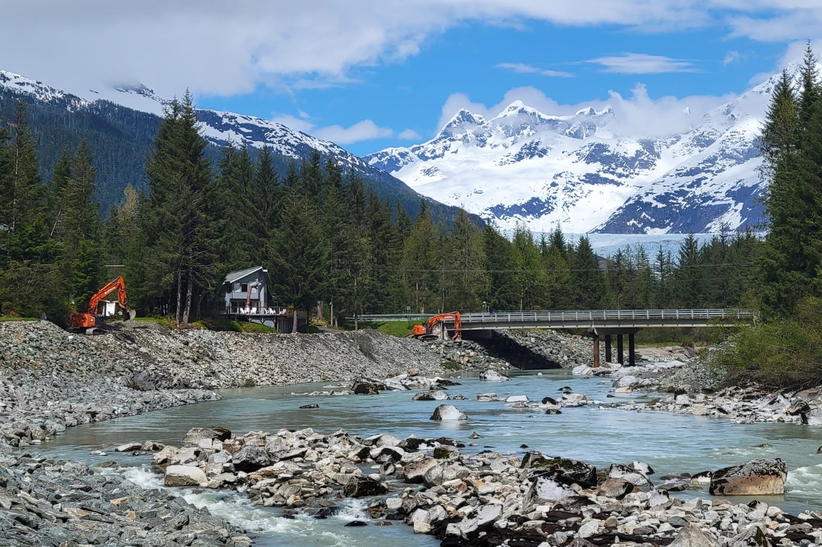 The U.S. Army Corps of Engineers is actively working with the City and Borough of Juneau and other stakeholders to construct effective flood risk mitigation solutions, assembling materials and experienced professionals from across the country to work toward an effective solution for Juneau. 
“Experts like Daryl are a real testament to the commitment of the entire enterprise for the Mendenhall Valley flood mitigation effort,” Palazzini said. “The Corps of Engineers is built to respond to challenges like this, and we are a proud partner of the Juneau community in pursuing a solution to this ongoing issue.”